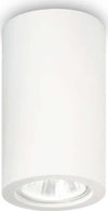 Plafoniera-Moderna-Round-Tower-Gesso-Bianco-1-Luce-Gu10