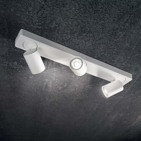 Plafoniera-Moderna-Rudy-Metallo-Bianco-3-Luci-7W-3000K-Luce-Calda