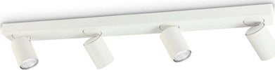 Plafoniera-Moderna-Rudy-Metallo-Bianco-4-Luci-7W-3000K-Luce-Calda