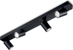 Plafoniera-Moderna-Rudy-Metallo-Nero-4-Luci-7W-3000K-Luce-Calda