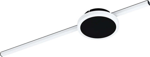 Plafoniera-Moderna-Sarginto-Led-Acciaio-Nero-Rosone-Tondo