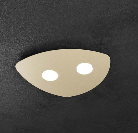 Plafoniera-Moderna-Shape-Metallo-Sabbia-2-Luci-Gx53