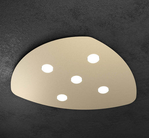 Plafoniera-Moderna-Shape-Metallo-Sabbia-5-Luci-Gx53