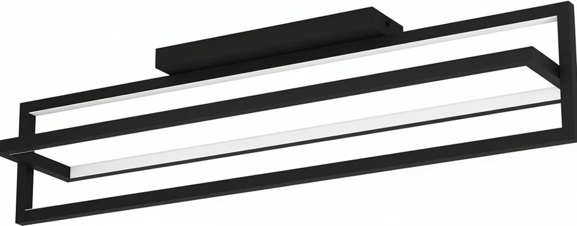 Plafoniera-Moderna-Siberia-Led-Acciaio-Nero