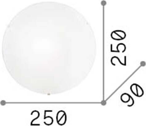 Plafoniera-Moderna-Simply-Vetro-Bianco-1-Luce-E27