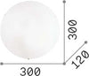 Plafoniera-Moderna-Simply-Vetro-Bianco-2-Luci-E27