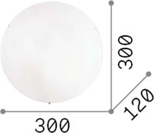 Plafoniera-Moderna-Simply-Vetro-Bianco-2-Luci-E27