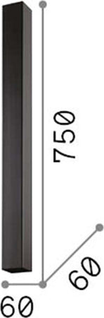 Plafoniera-Moderna-Sky-Metallo-Bianco-1-Luce-Gu10-7W-3000K-Luce-Calda-H75Cm