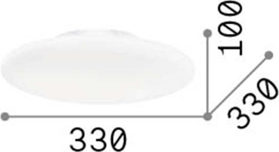 Plafoniera-Moderna-Smarties-Vetro-Bianco-1-Luce-E27