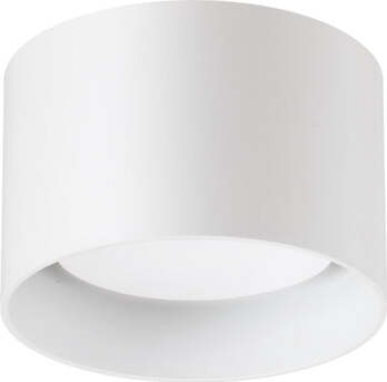 Plafoniera-Moderna-Spike-Metallo-Bianco-1-Luce-Gx53-9W-3000K-Luce-Calda