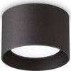 Plafoniera-Moderna-Spike-Metallo-Nero-1-Luce-Gx53-9W-3000K-Luce-Calda