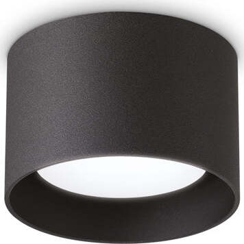 Plafoniera-Moderna-Spike-Metallo-Nero-1-Luce-Gx53-9W-3000K-Luce-Calda
