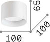 Plafoniera-Moderna-Spike-Metallo-Ottone-1-Luce-Gx53-9W-3000K-Luce-Calda