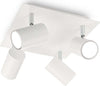 Plafoniera-Moderna-Spot-Metallo-Bianco-4-Luci-Gu10
