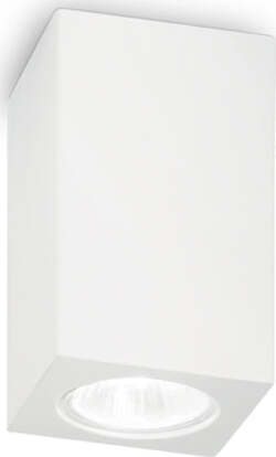 Plafoniera-Moderna-Square-Tower-Gesso-Bianco-1-Luce-Gu10