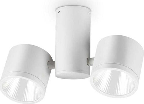 Plafoniera-Moderna-Sunglasses-Alluminio-Bianco-2-Luci-Led-14,5W-4000K