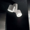 Plafoniera-Moderna-Sunglasses-Alluminio-Bianco-2-Luci-Led-14,5W-4000K
