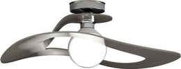 Plafoniera-Moderna-Surf-Metallo-Tortora-Vetro-Cromo-1-Luce-E27-D.50Cm