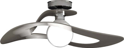Plafoniera-Moderna-Surf-Metallo-Tortora-Vetro-Cromo-1-Luce-E27-D.50Cm