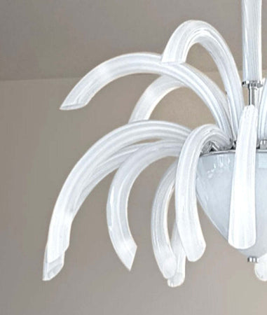 Plafoniera-moderna-Sylcom-PHOENIX-2032-14-G9-LED-vetro-Murano-lampada-soffitto