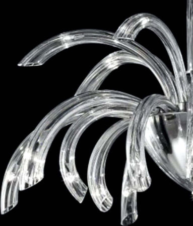 Plafoniera-moderna-Sylcom-PHOENIX-2032-14-G9-LED-vetro-Murano-lampada-soffitto