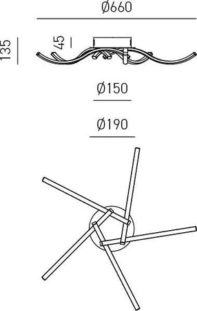 Plafoniera-Moderna-Tessa-Alluminio-E-Silicone-Bianco-Led-38W-4K