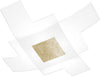 Plafoniera-Moderna-Tetris-Color-Metallo-Foglia-Oro-Vetro-Bianco-4-Luci-E27-75Cm