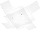 Plafoniera-Moderna-Tetris-Metallo-Bianco-Vetro-4-Luci-E27-95Cm