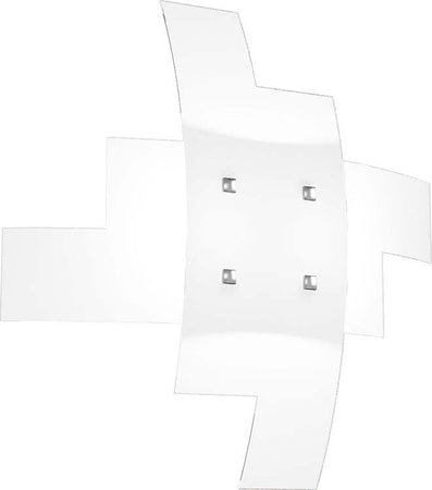 Plafoniera-Moderna-Tetris-Metallo-Bianco-Vetro-4-Luci-E27B55Cm