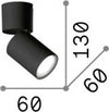 Plafoniera-Moderna-Toby-Metallo-Nero-1-Luce-Gu10-7W-3000K-Luce-Calda