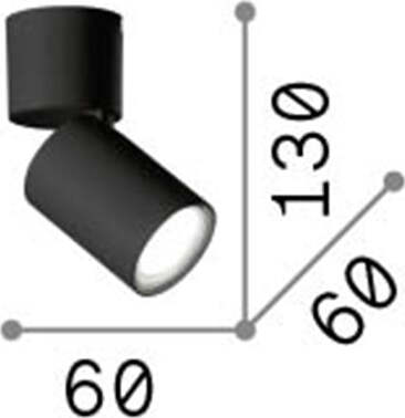 Plafoniera-Moderna-Toby-Metallo-Nero-1-Luce-Gu10-7W-3000K-Luce-Calda