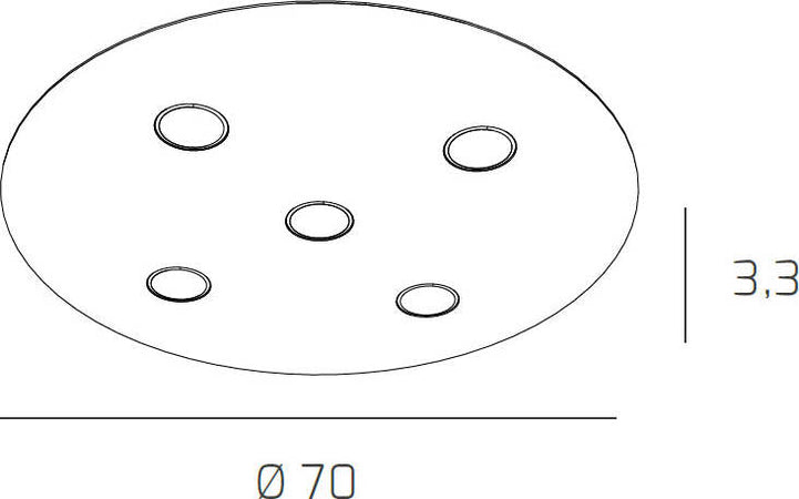 Plafoniera-Moderna-Tonda-Cloud-Metallo-Bianco-5-Luci-Gx53