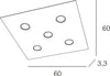Plafoniera-moderna-Top-Light-AREA-1127-PL5-Gx53-LED-metallo-lampada-soffitto