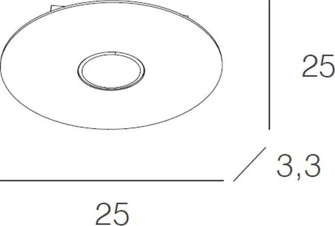 Plafoniera-moderna-Top-Light-CLOUD-1128-PL1-Gx53-LED-metallo-lampada-soffitto-parete