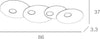 Plafoniera-moderna-Top-Light-CLOUD-1128-PL4-R-Gx53-LED-metallo-lampada-soffitto-parete