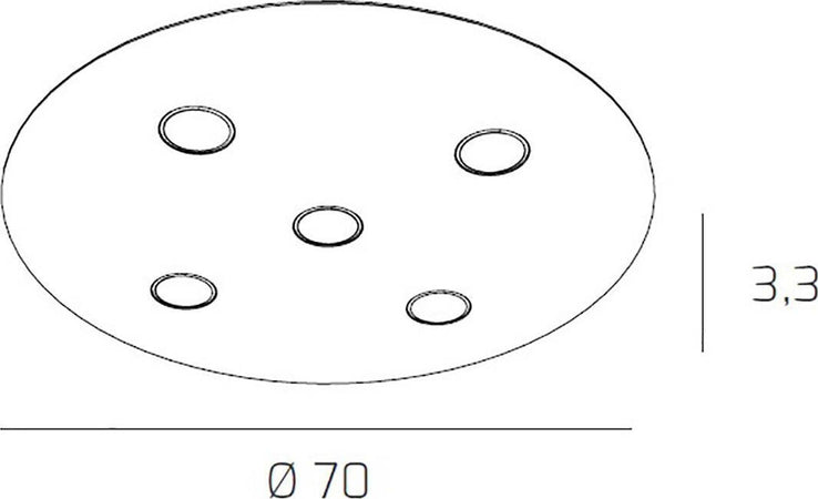 Plafoniera-moderna-Top-Light-CLOUD-1128-PL5-T-Gx53-LED-metallo-bianco-lampada-soffitto