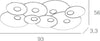 Plafoniera-moderna-Top-Light-CLOUD-1128-PL8-R-Gx53-LED-metallo-lampada-soffitto