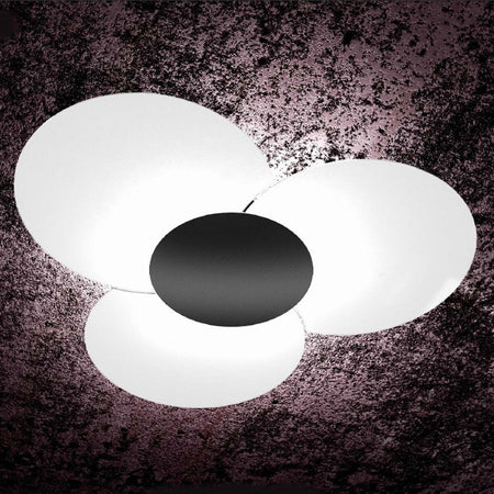 Plafoniera-moderna-Top-Light-CLOVER-1114-100-FA-FR-FO-SA-CR-GA-E27-LED-vetro-lampada-soffitto