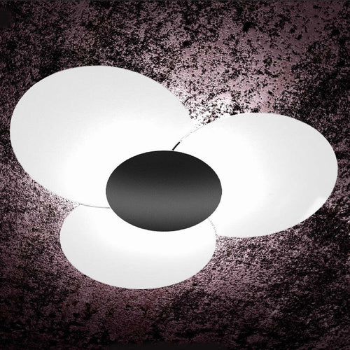 Plafoniera-moderna-Top-Light-CLOVER-1114-100-FA-FR-FO-SA-CR-GA-E27-LED-vetro-lampada-soffitto