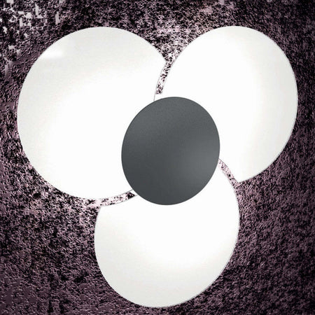 Plafoniera-moderna-Top-Light-CLOVER-1114-100-FA-FR-FO-SA-CR-GA-E27-LED-vetro-lampada-soffitto