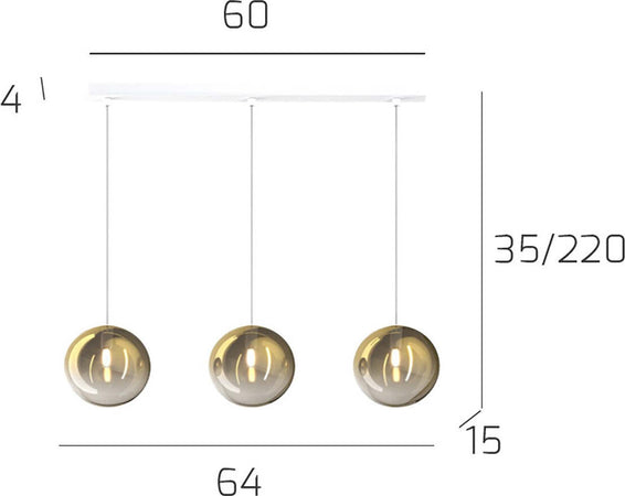 Plafoniera-moderna-Top-Light-ECLIPSE-1184-S3-G9-LED-vetro-lampada-soffitto