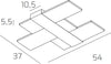 Plafoniera-moderna-Top-Light-FLIGHT-1180-55-led-integrato-lampada-parete-bianca-acrilico