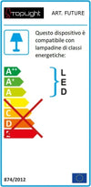 Plafoniera-moderna-Top-Light-FUTURE-1155-S3-TP-E27-LED-vetro-pirex-soffiato-lampada-soffitto