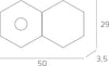 Plafoniera-moderna-Top-light-HEXAGON-1142-1L1D-GX53-LED-metallo-lampada-parete-soffitto