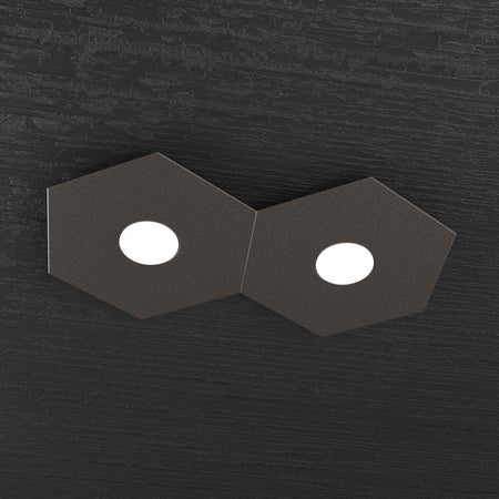 Plafoniera-moderna-Top-Light-HEXAGON-1142-2L-GX53-LED-metallo-lampada-parete-soffitto