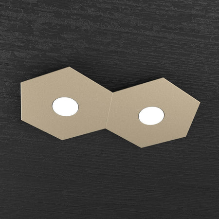 Plafoniera-moderna-Top-Light-HEXAGON-1142-2L-GX53-LED-metallo-lampada-parete-soffitto