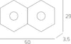 Plafoniera-moderna-Top-Light-HEXAGON-1142-2L-GX53-LED-metallo-lampada-parete-soffitto