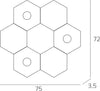 Plafoniera-moderna-Top-Light-HEXAGON-1142-3L3D-A2-GX53-LED-metallo-lampada-parete-soffitto