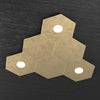 Plafoniera-moderna-Top-Light-HEXAGON-1142-3L3D-A3-GX53-LED-metallo-lampada-parete-soffitto