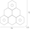 Plafoniera-moderna-Top-Light-HEXAGON-1142-3L3D-A3-GX53-LED-metallo-lampada-parete-soffitto